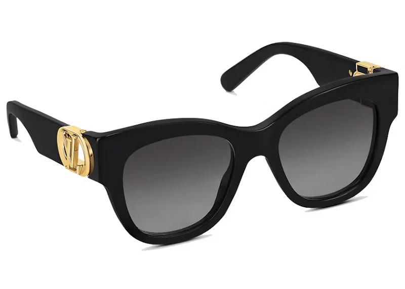Louis Vuitton LV Link PM Cat Eye Sunglasses Black | StockX