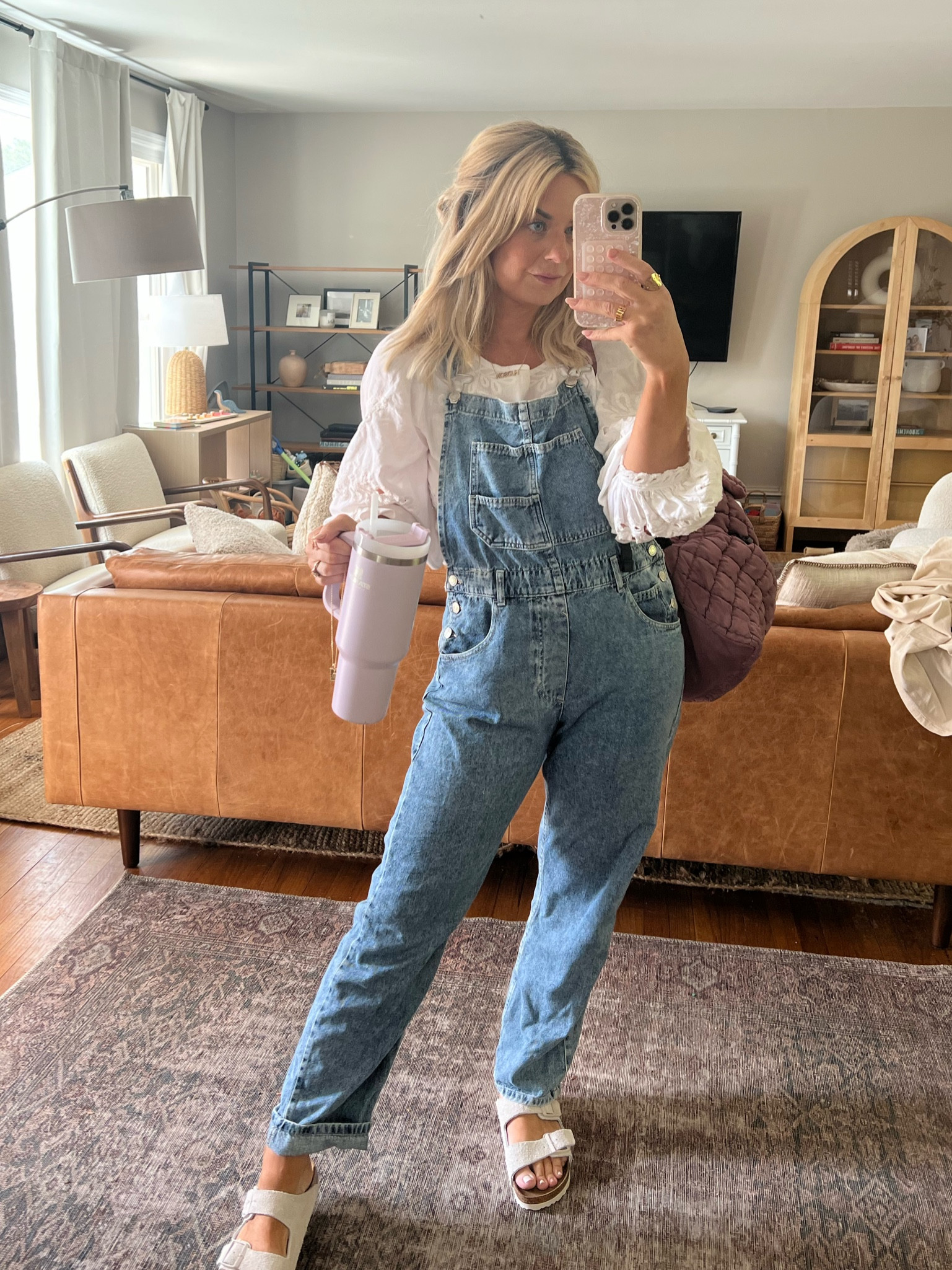 Medium in overalls
Small in lace top

Free people favorite overalls 

Mom style, spring style 

#LTKSeasonal #LTKunder100