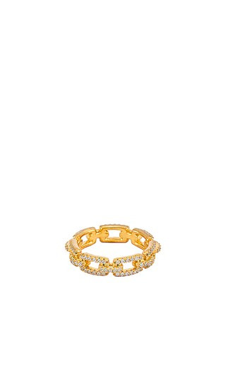 Pave Box Link Ring | Revolve Clothing (Global)
