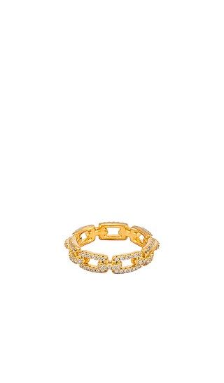 Pave Box Link Ring | Revolve Clothing (Global)