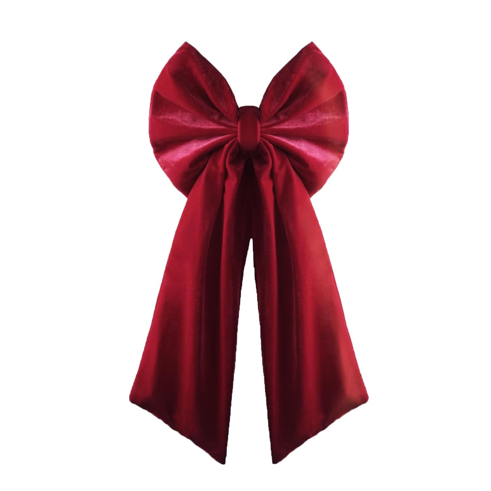 90cm Large Velvet Bowknot Christmas Tree Topper Retro Wine Red Bow Ornament for Wreath Fireplace ... | Amazon (UK)