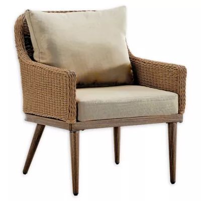 Madison Park Venice Outdoor Patio Lounge Chair in Natural | Bed Bath & Beyond
