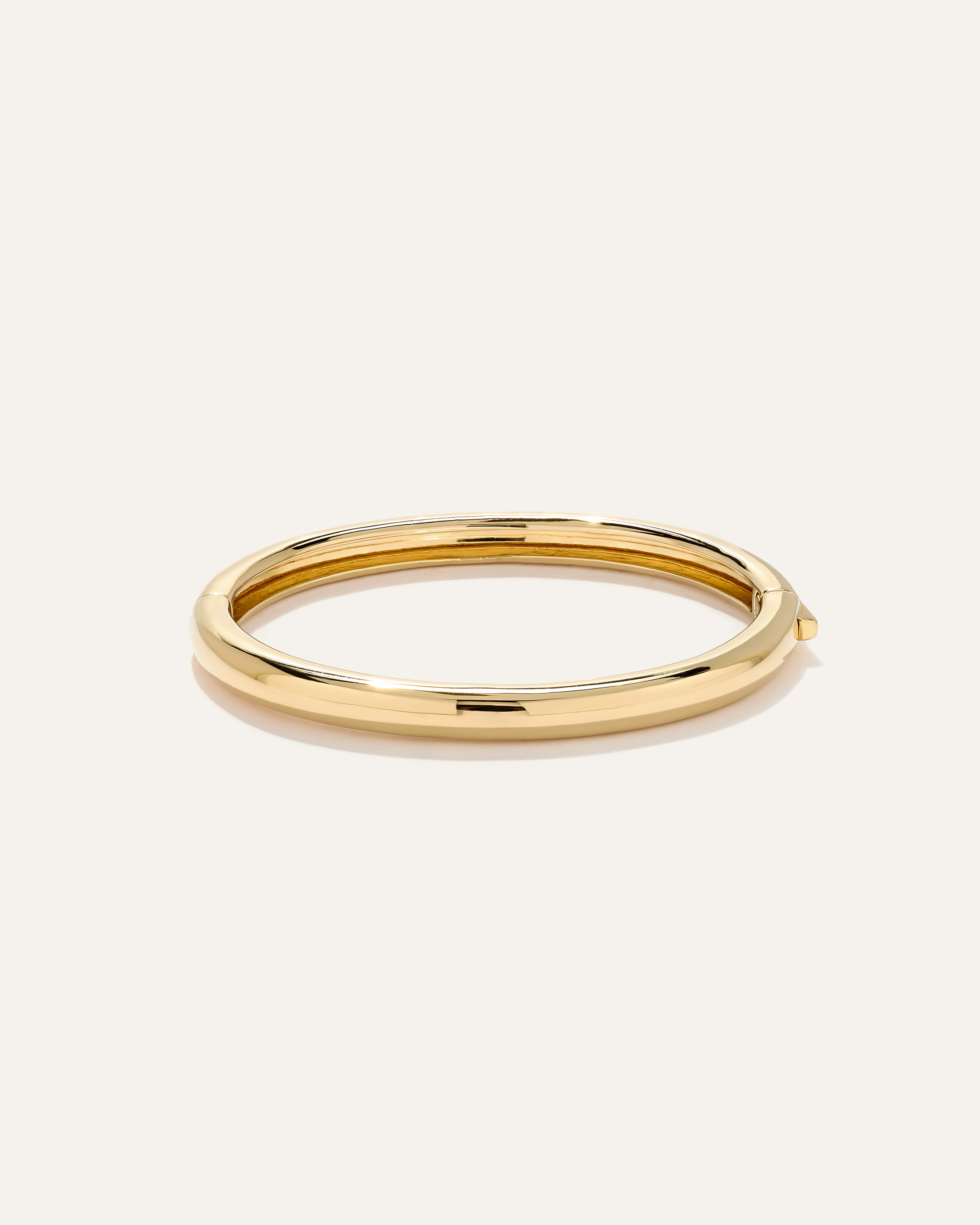 Quince | Women's Dome Bangle in Silver, Size Large, Gold Vermeil | Quince