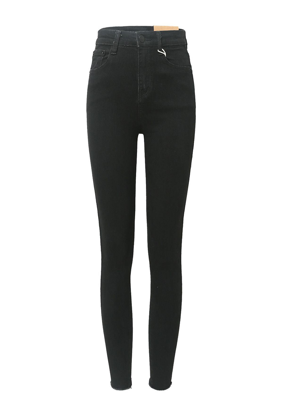 Mysterious Black Crop Skinny Jeans | Chicwish