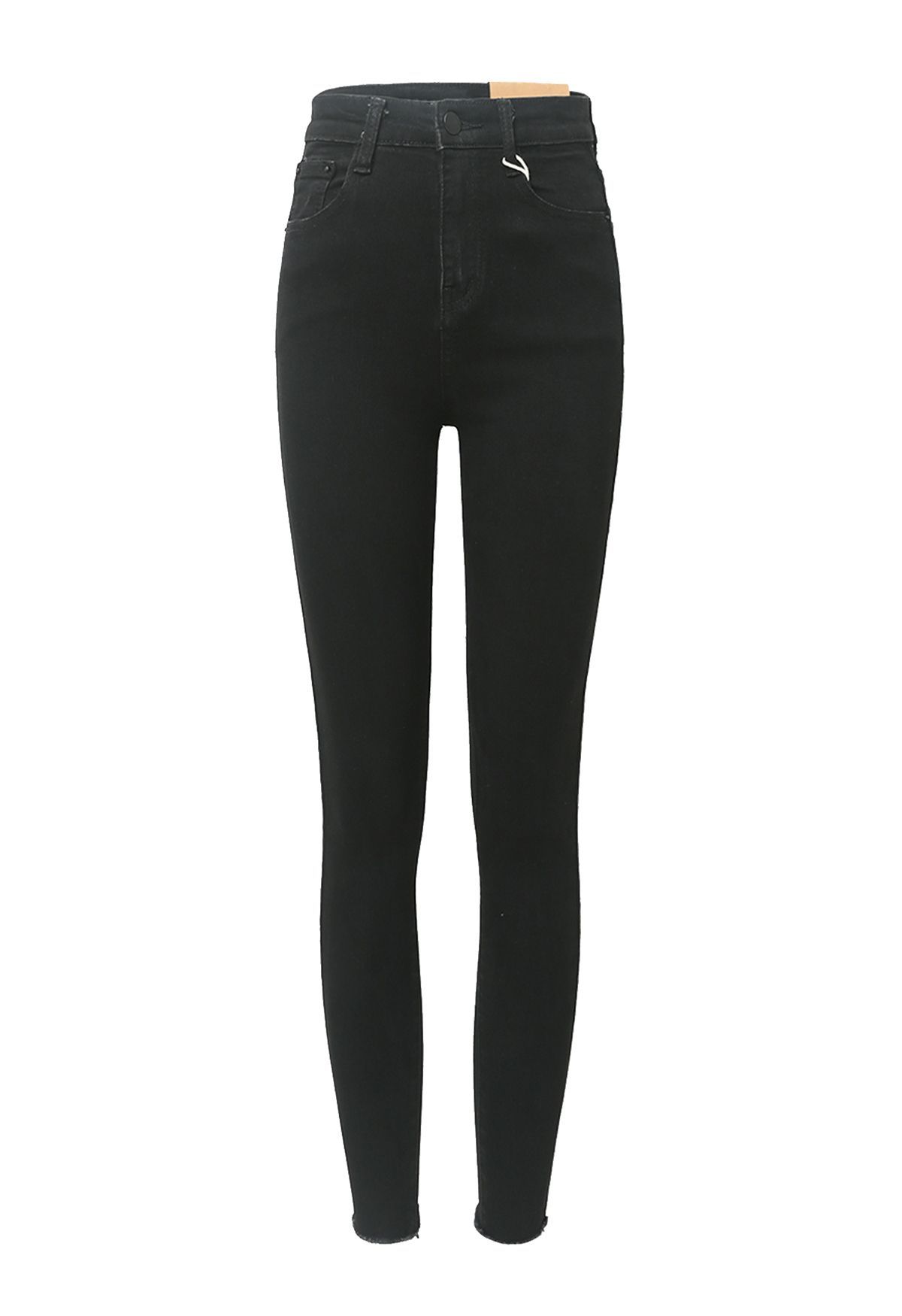 Mysterious Black Crop Skinny Jeans | Chicwish
