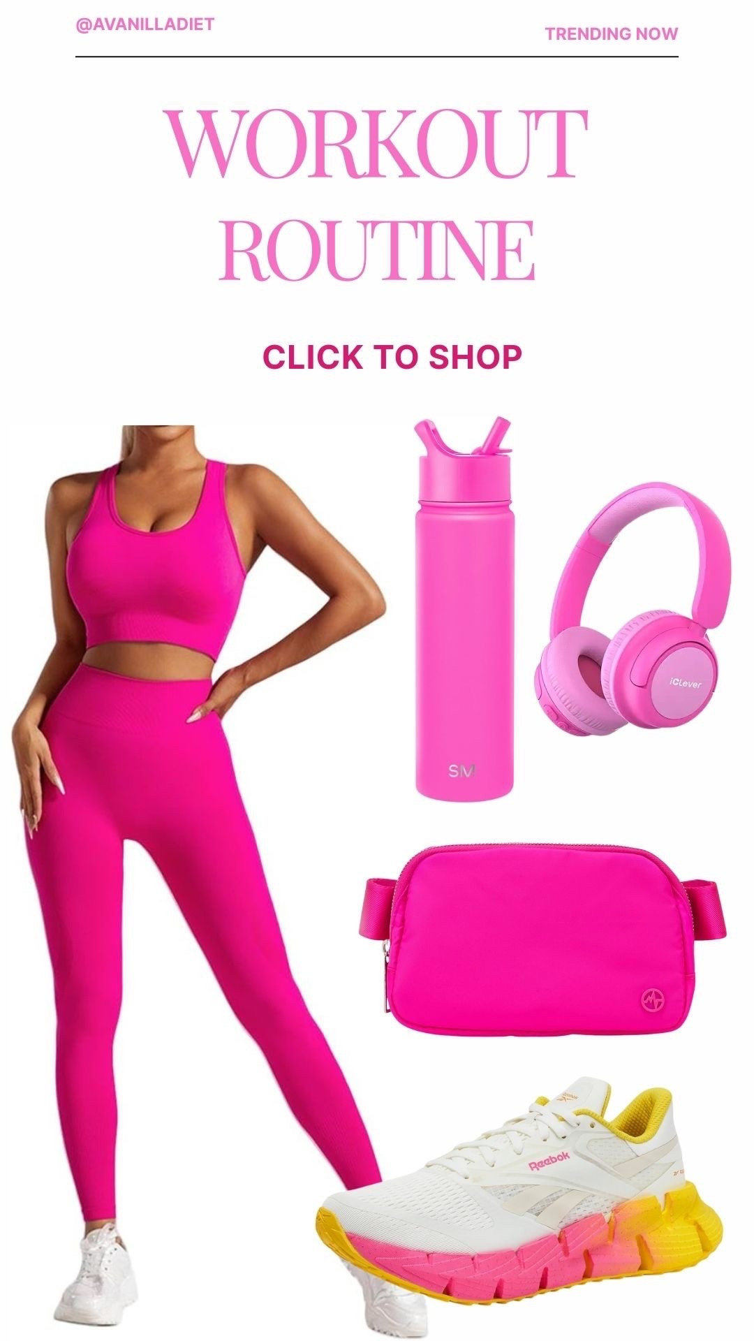 💖 Workout routine outfit inspo 💖
Loving this pink! 

#workoutinspo #gymstyle #fitnessmotivation #activewearaddict #athleisurevibes #ltkstyle #fitnessgirl #amazonfinds


#LTKSeasonal #LTKActive #LTKFindsUnder50