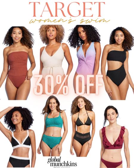 Get summer ready with Target swim sale! 30% off all swimsuits for women! I love all the different styles they have and the comfort and quality! My black one shoulder is from last year and is still in stock! One of my favorites!

#LTKswim #LTKsalealert #LTKover40