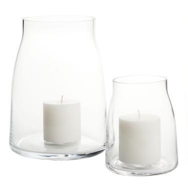 Clear Glass Marlow Hurricane Candle Holder | World Market