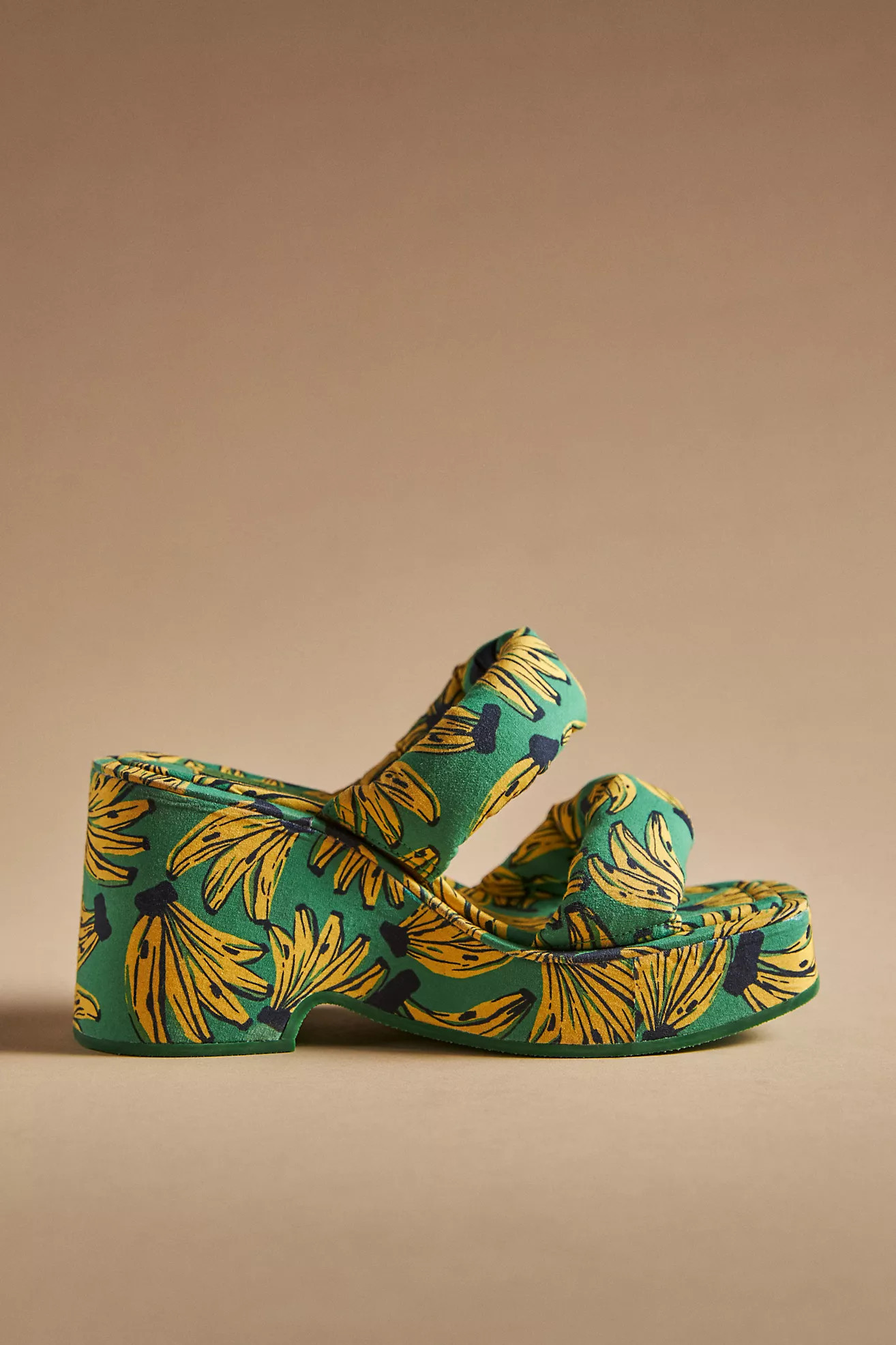 Farm Rio Banana Bossa Puffy Platform Sandals | Anthropologie (US)