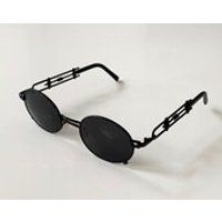 Vintage Frame Oval Sunglasses Black Lens Retro Steampunk Hip Hop Quavo Migos 90s Clear Rapper Gothic | Etsy (US)