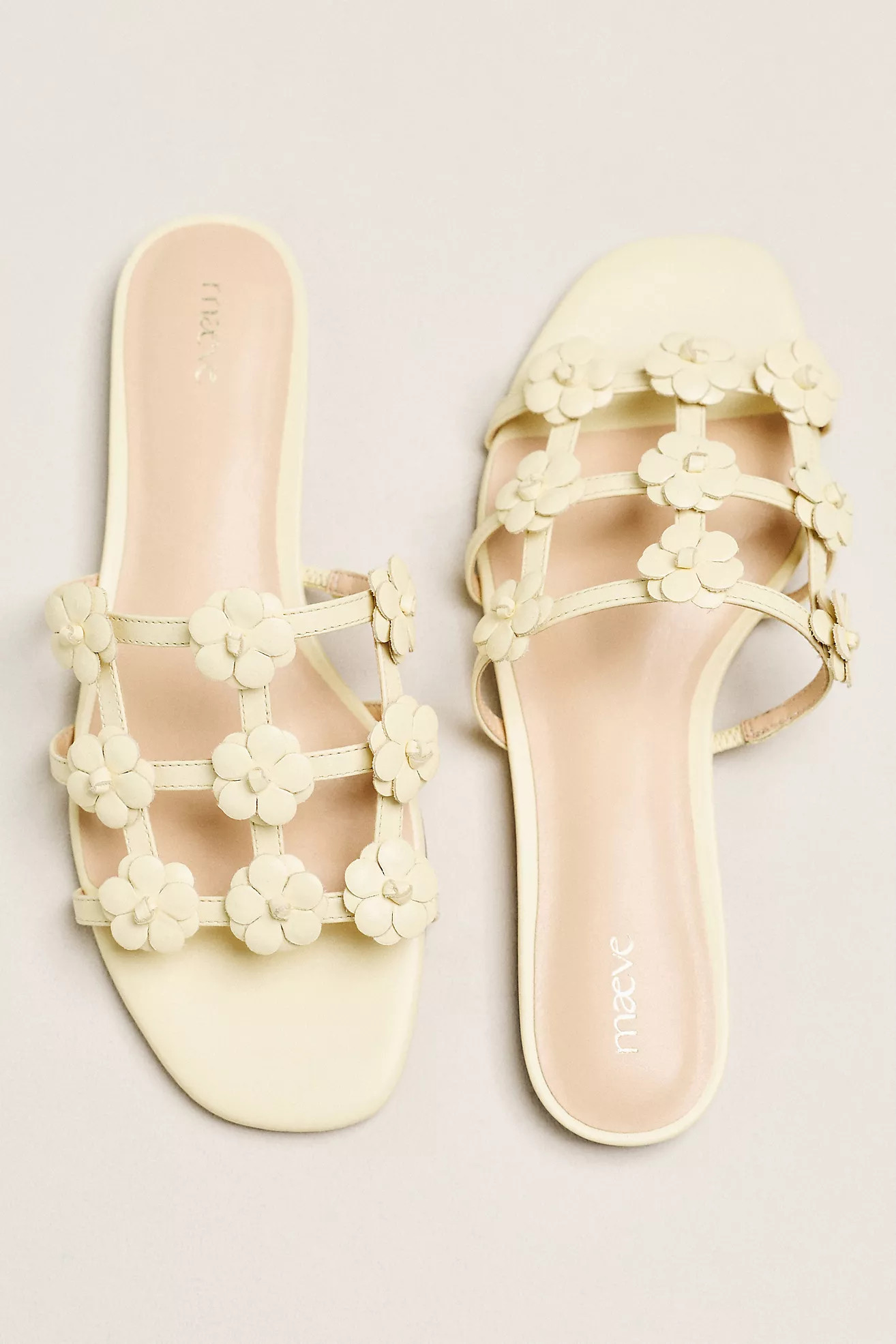Maeve Flower Cage Slider Sandals | Anthropologie (US)