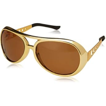Amazon.com: Big Mo's Toys Rockstar 50’s, 60’s Style Aviator Shades, Gold Celebrity Sunglasses 1 Pair | Amazon (US)