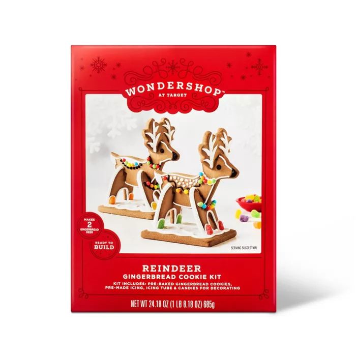 Holiday Reindeer Gingerbread Cookie Kit - 23.18oz - Wondershop™ | Target