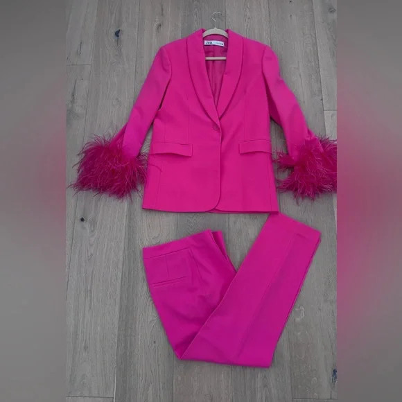 Zara Fuchsia Suit | Poshmark