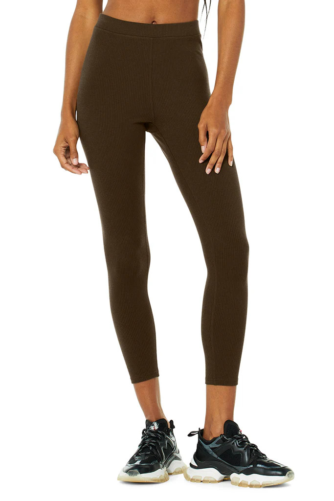 Ribbed High-Waist 7/8 Blissful Legging | Alo Yoga (US)