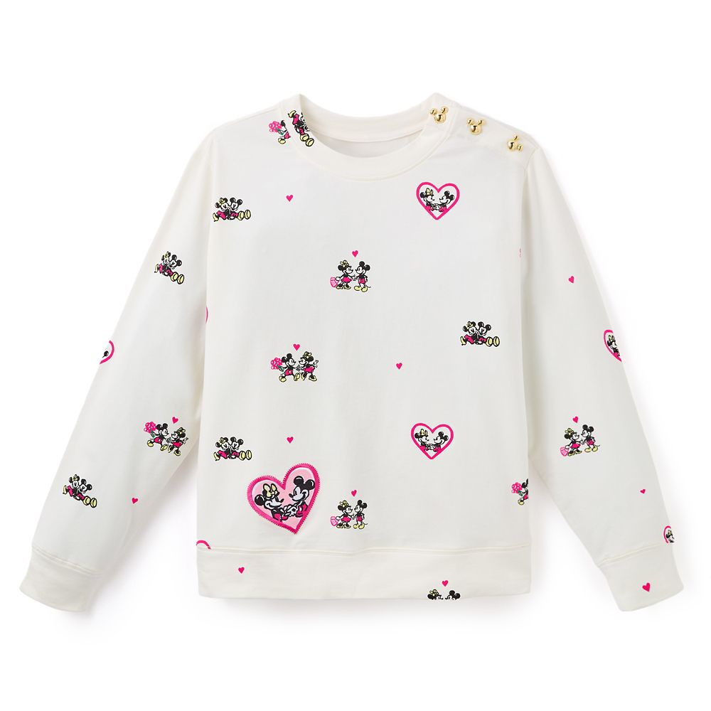 Mickey and Minnie Mouse Ballad Pullover Sweatshirt for Women by Lilly Pulitzer – Disney Parks | Disney Store