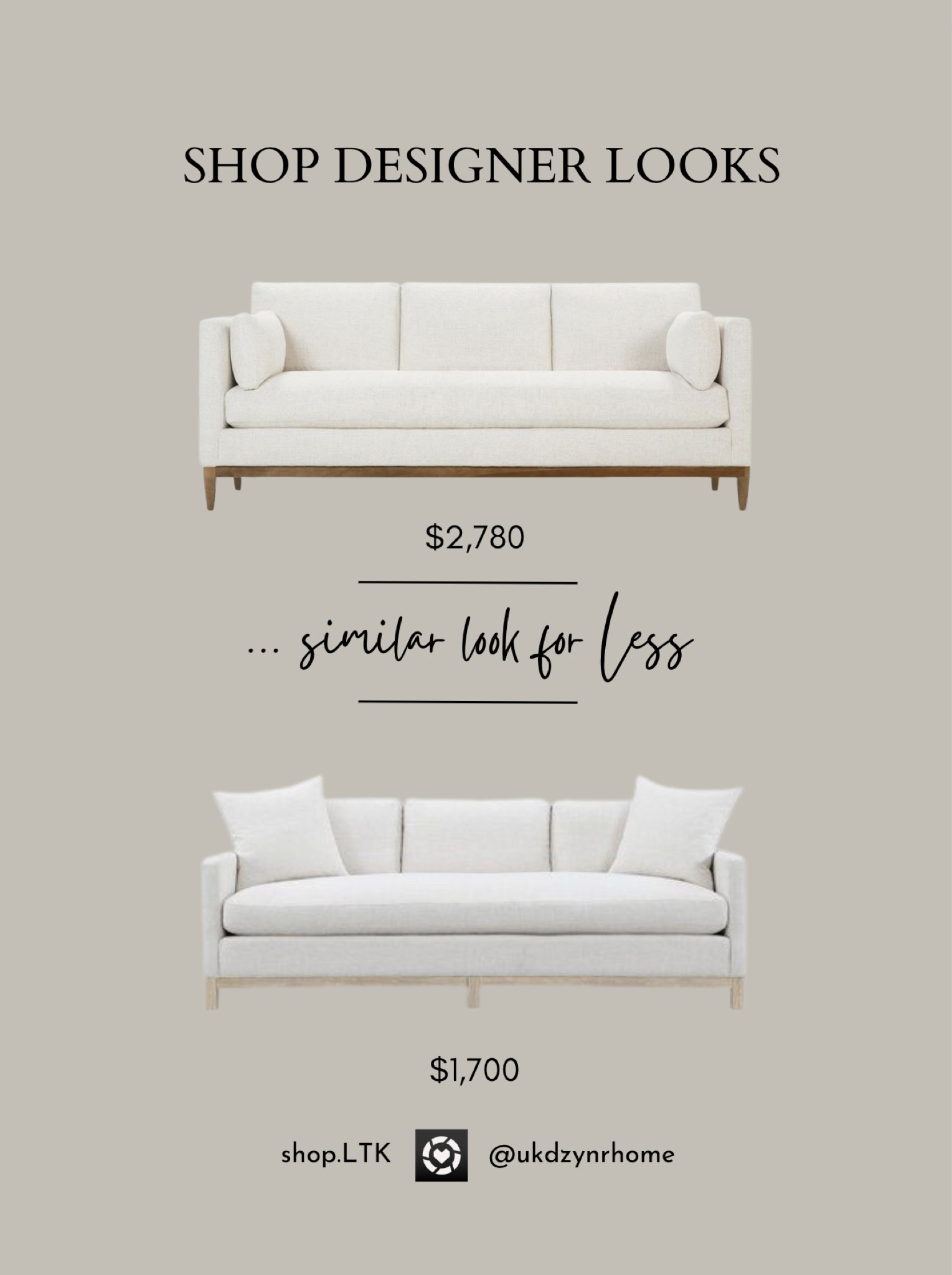 Designer Looks…similar looks for Less 💰 

Modern Sofas
Home decor

#LTKhome #LTKFind