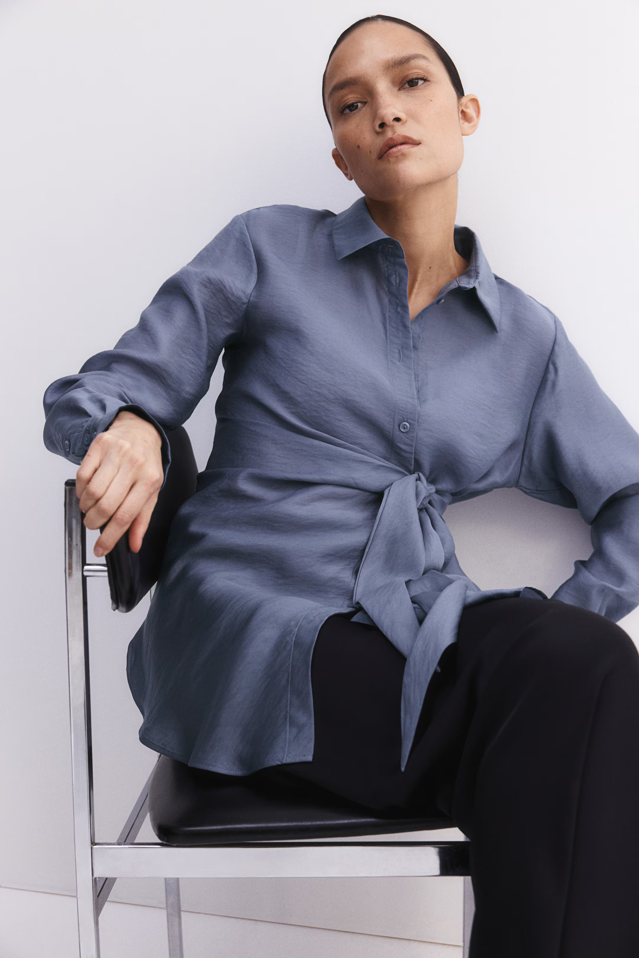 MAMA Before & After Tie-Detail Shirt | H&M (US + CA)