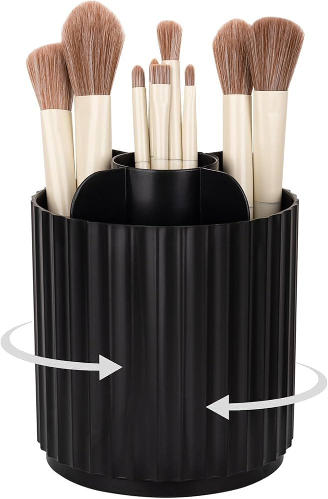 Anyoifax Makeup Brush Holder Organizer 360°Rotating Make Up Brushes Container for Vanity, Spinni... | Amazon (US)