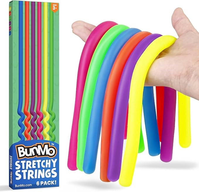 BUNMO Kids Easter Basket Stuffers - Sensory Stretchy Strings for Toddlers 3+ - Stimulating Fidget... | Amazon (US)