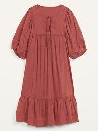 Puff-Sleeve Quilted Mini Swing Dress for Women | Old Navy (US)