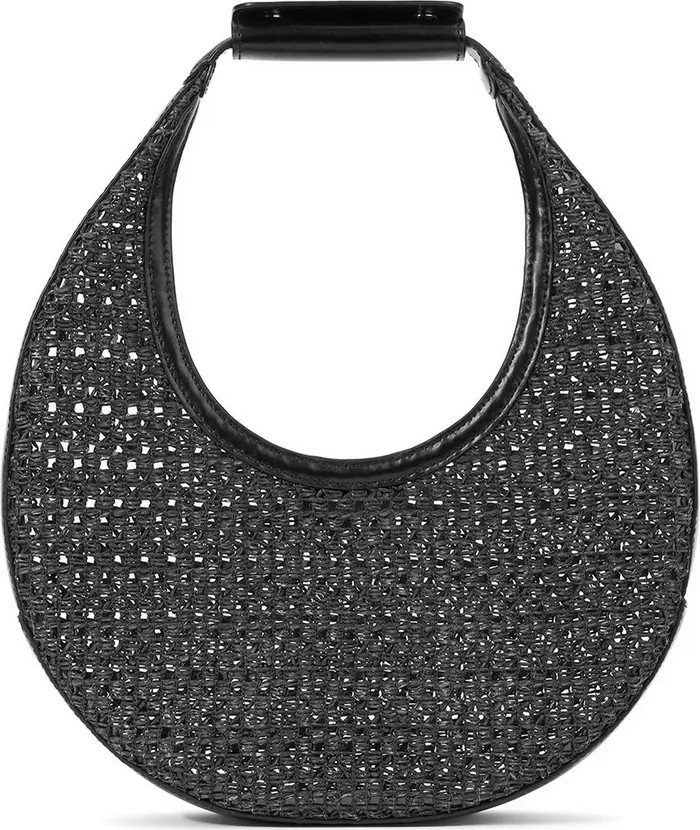 STAUD Medium Raffia Moon Shoulder Bag | Nordstrom | Nordstrom