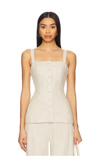 Corbiere Vest in Oatmeal | Revolve Clothing (Global)