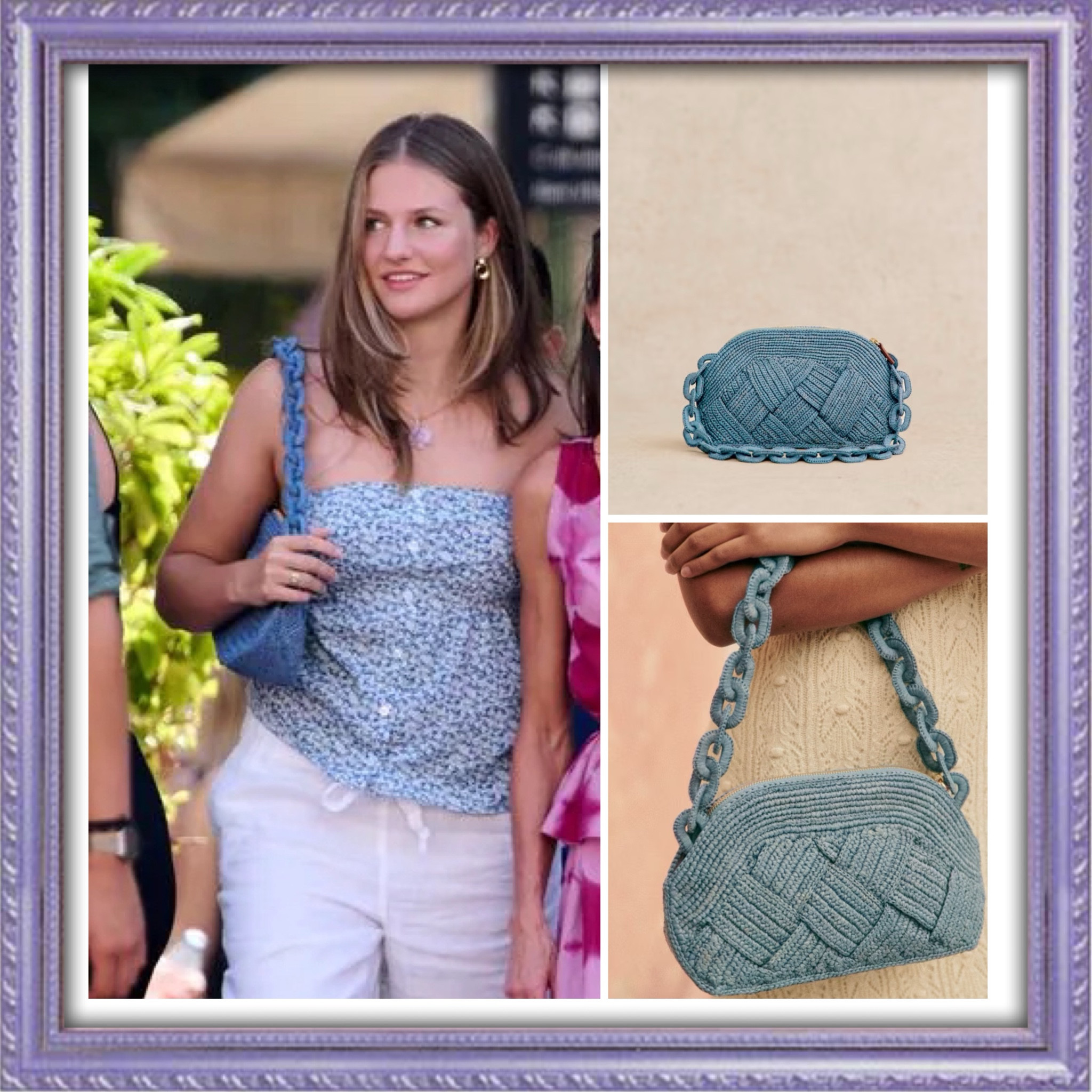 Sezane Isabelle bag seen on princess Leonor 