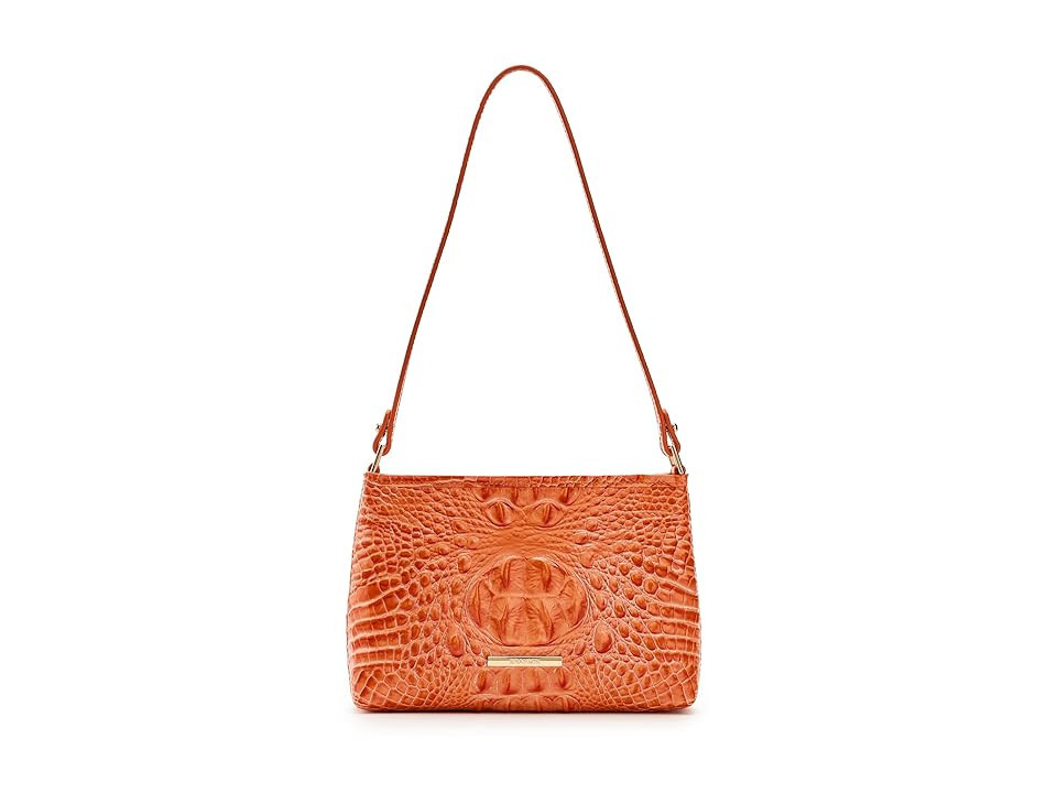 Brahmin Lorelei Cross Body Women's Handbags Solar Orange, Leather/Polyester | Zappos