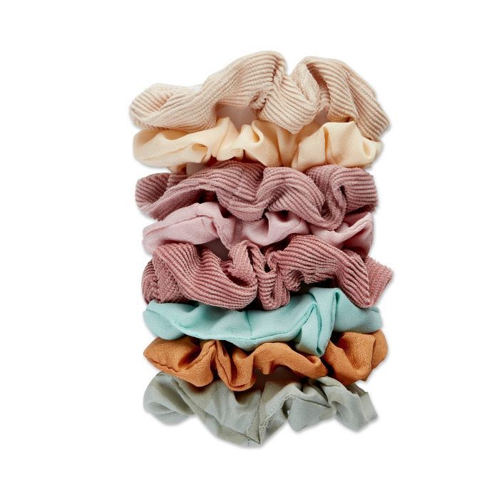 scunci Basics Fashion Small Scrunchies - Dusty Pastels - 8pk | Target