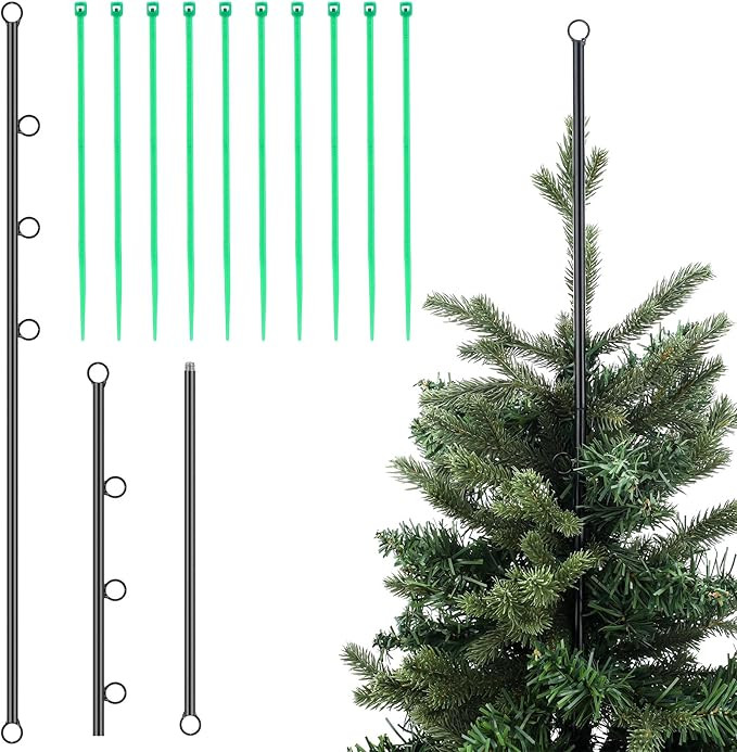 19.7'' Halloween Christmas Tree Topper Holder Sturdy Tree Topper Stabilization Kit Metal Support ... | Amazon (US)