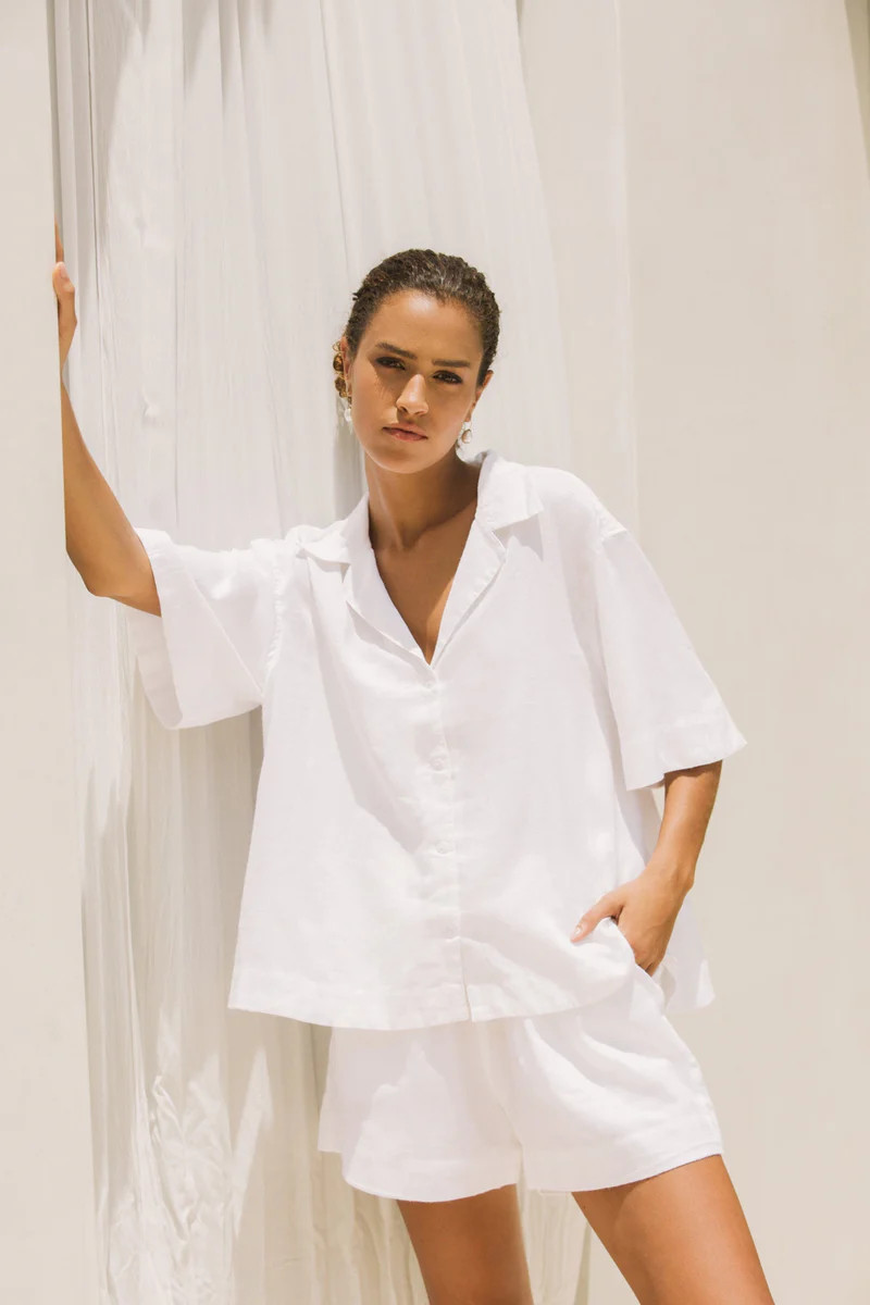 Lounge Set - Lyocell Linen - Coconut | Piyama