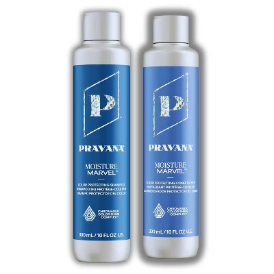 Pravana Moisture Marvel Color Protecting Shampoo & Conditioner (10 oz) - For Dry, Color-Treated Hair - Instantly Adds Shine & Hydration DUO SET KIT | Target