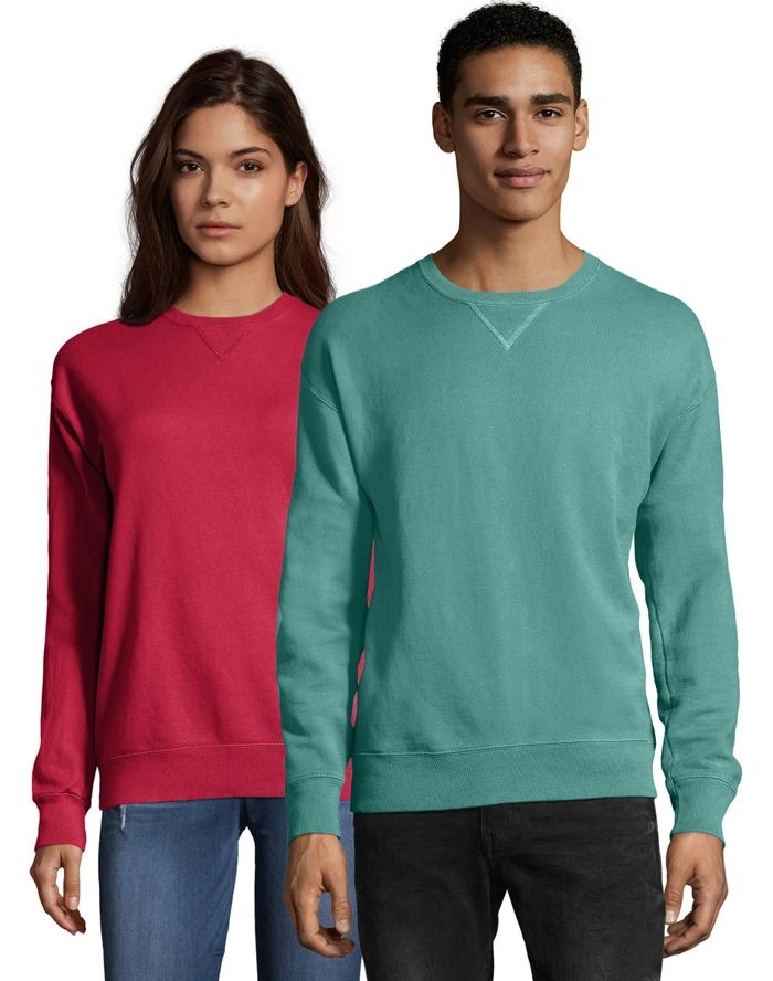 Hanes Adult ComfortWash™ Garment Dyed Fleece Sweatshirt | Hanes.com