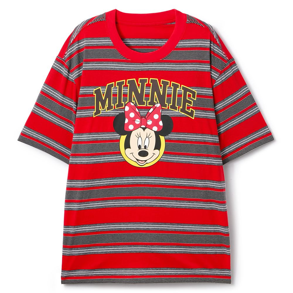 Minnie Mouse Striped T-Shirt for Adults | Disney Store