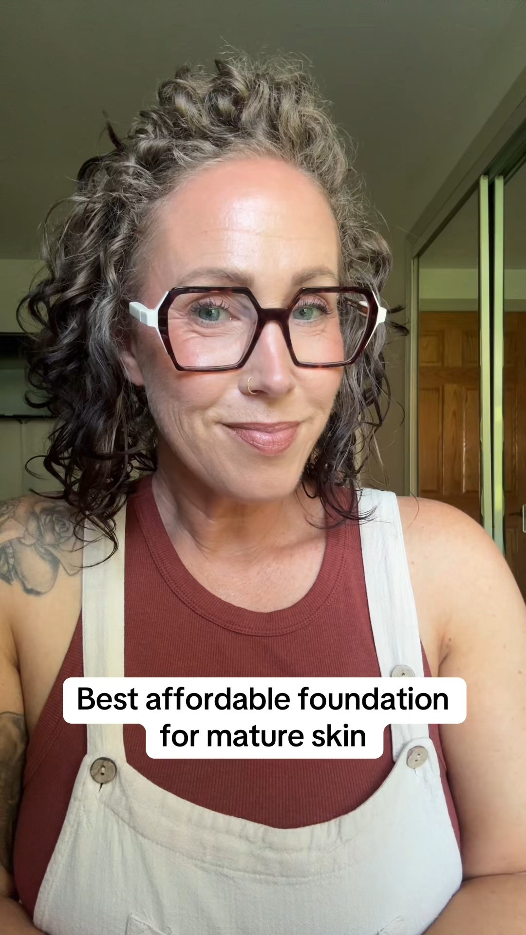 Best affordable foundation for mature skin #makeupreview #matureskinmakeup #affordablemakeup