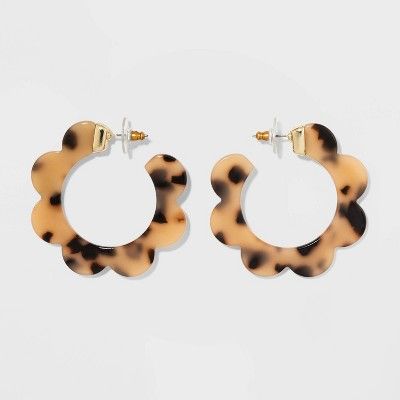 SUGARFIX by BaubleBar Whimsical Resin Hoop Earrings | Target