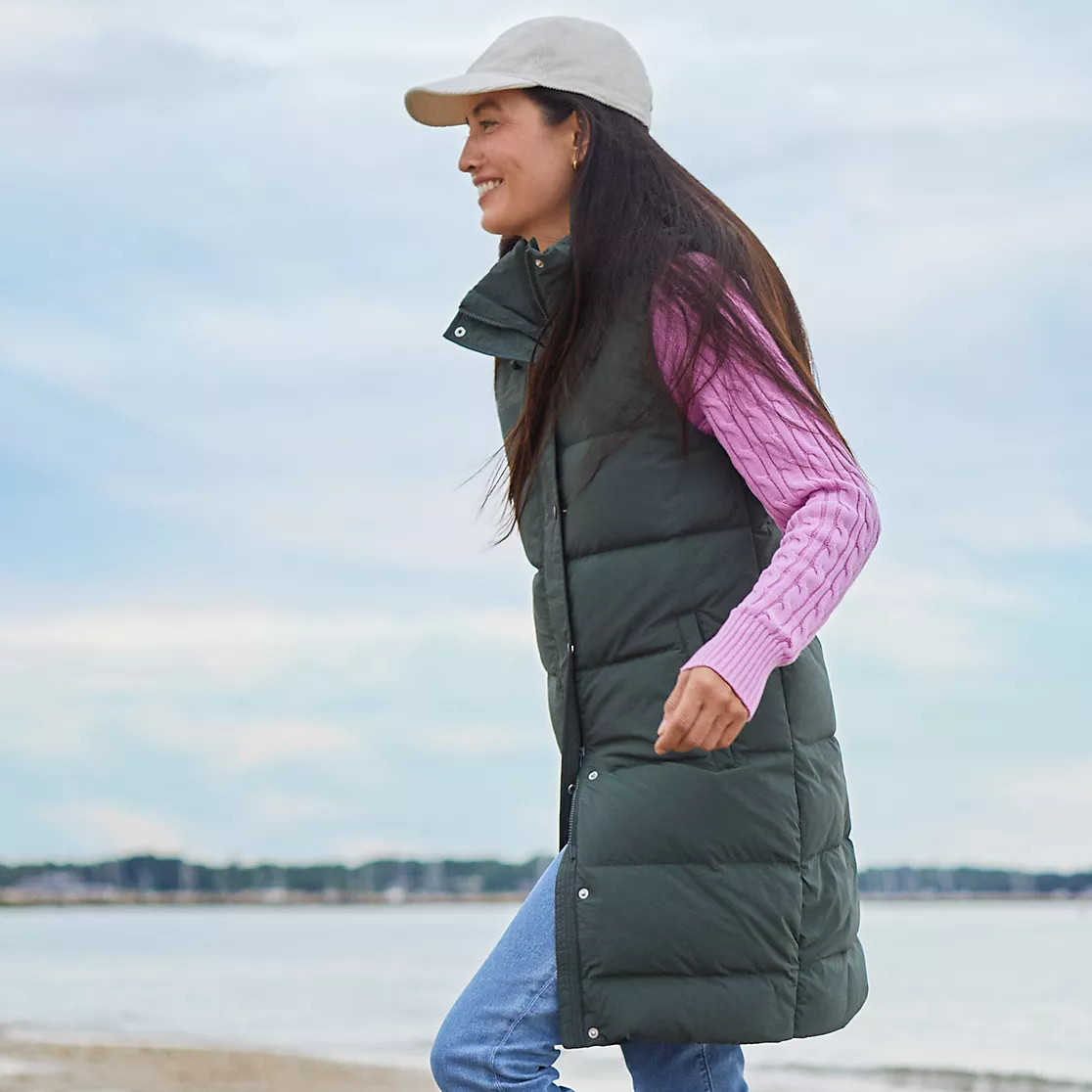 Women's Max 600 Down Puffer Vest | Lands' End (US)