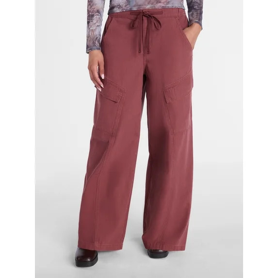 Madden NYC Wide Leg Cargo Pants, 32” Inseam, Sizes XXS-XXL | Walmart (US)