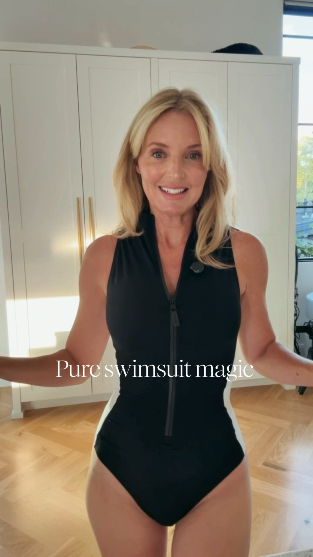 PSA: This might be the most flattering swimsuit I’ve ever put on in all of my 51 years of life!!! ✨🌟 It is MAGIC. The way the color-block panels and cinched back work together to create an instantly snatched waist is nothing short of incredible.  I cannot recommend this swimsuit enough. 

I recommend using their size chart as their sizing is unique. I found it to be very accurate. 

~Erin xo

#LTKSwim #LTKOver40 #LTKSeasonal