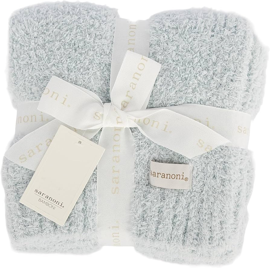 Saranoni Bamboni Luxury Baby Blanket | Cozy & Soft Plush Receiving Blankets | Perfect for Girls &... | Amazon (US)