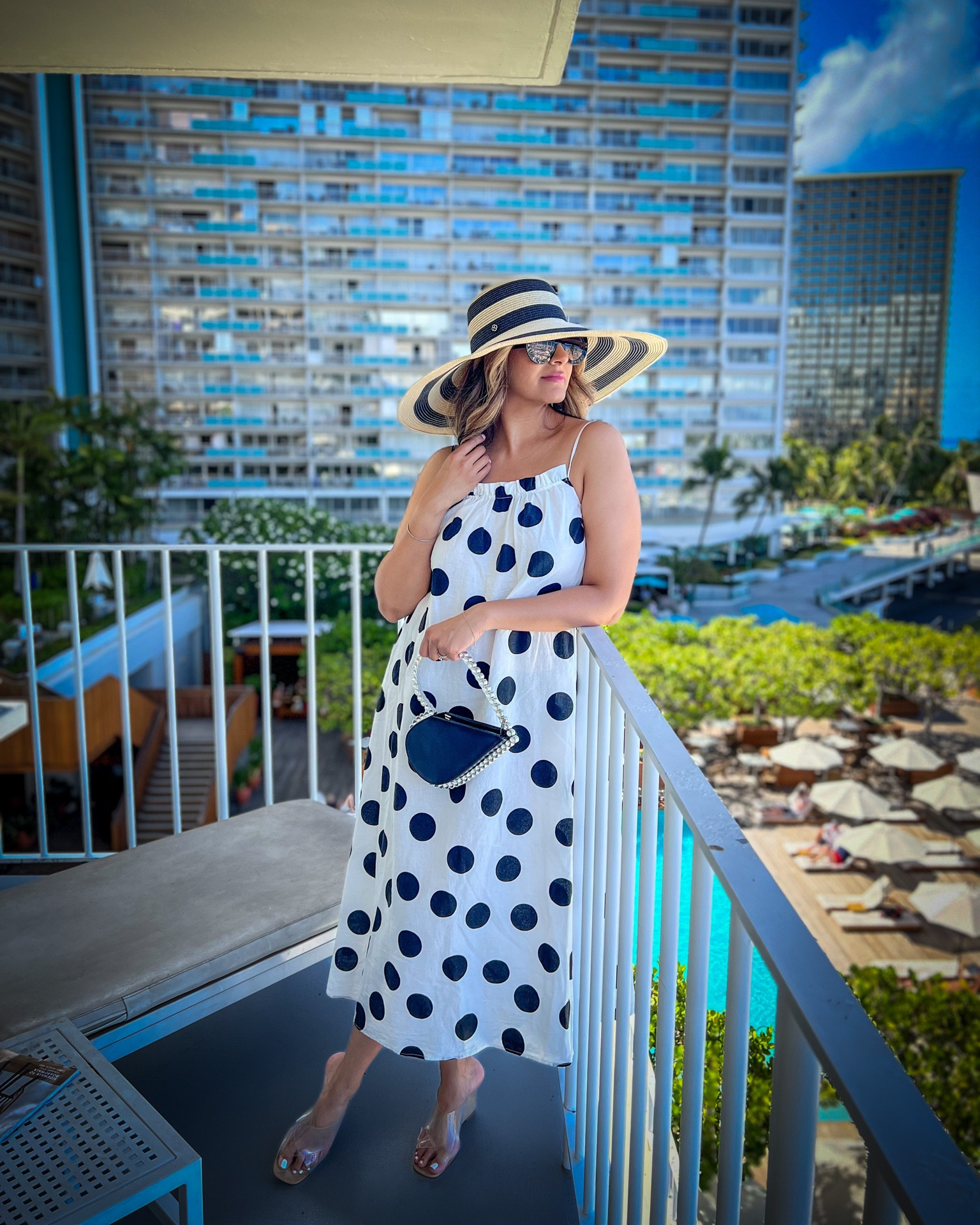 Elegant beach style with this Kate spade beach hat and polka dot coverup! 
..
#beachvacation
#poolside
#swimsuit 
#coverup
#hawaii
#humid 
#resortstyle
#vacationmode
Kate spade 
Sundress 
Nordstrom outfit 
Size 10 beachwear 
Dinner outfit 
Vacation outfit 
Date night outfit 

Resort wear 
Vacation outfit
Spring break outfit 

#liketkit 
@shop.ltk 

#LTKcurves #LTKstyletip #LTKswim #LTKtravel