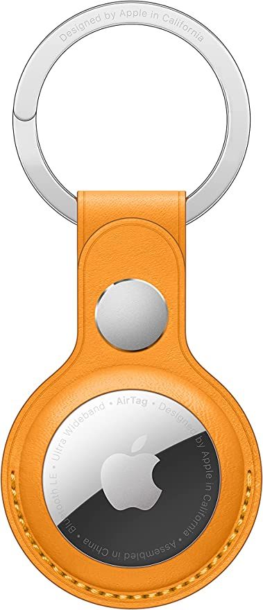 Apple AirTag Leather Key Ring - California Poppy | Amazon (US)