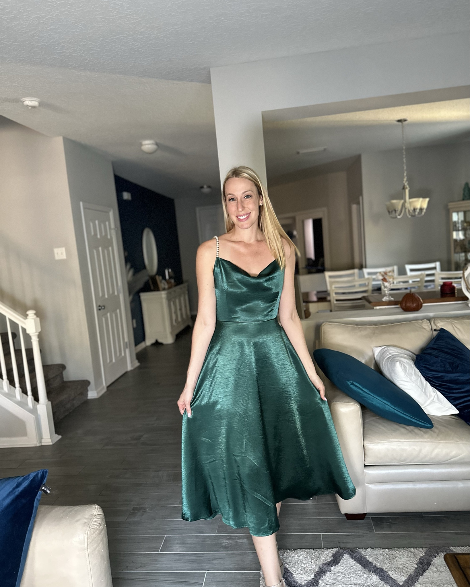 Holiday dress with class and glam
🖤this dress is so cute for the holidays. I love the pearls 
🖤it doesn’t have stretch but it does have a looser fit 
🖤fits true to size, wearing size small and I am 5’10”

#LTKStyleTip #LTKFindsUnder50 #LTKTall