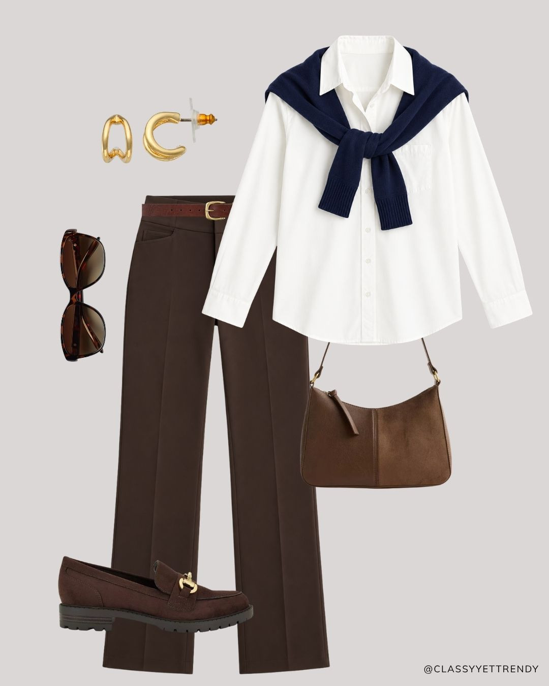 Modern Heritage Autumn Neutrals Capsule: 12 Tops, Bottoms, Layers and Shoes, many outfits! ✔️ Create several looks with classic and timeless staples - including wide-leg jeans, white shirt, navy sweater, mock neck top - elevated with just a few seasonal gems like an argyle cardigan, plaid blazer and heeled boots.🍂 Effortless, versatile, and polished!🤎 Which outfit is your favorite? @kohls #kohls #kohlspartner #kohlsfinds

#fallstyle #autumnvibes #autumnoutfit #browntones #capsulewardrobe 

 