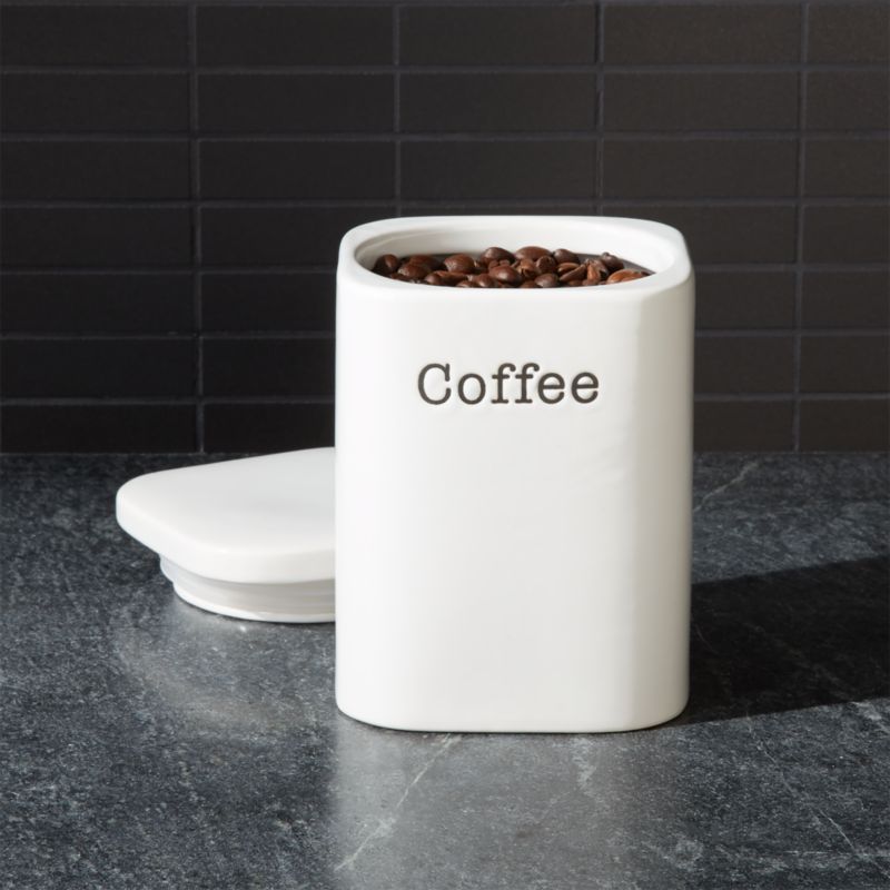 Coffee Storage Canister 1.25-Quart + Reviews | Crate and Barrel | Crate & Barrel