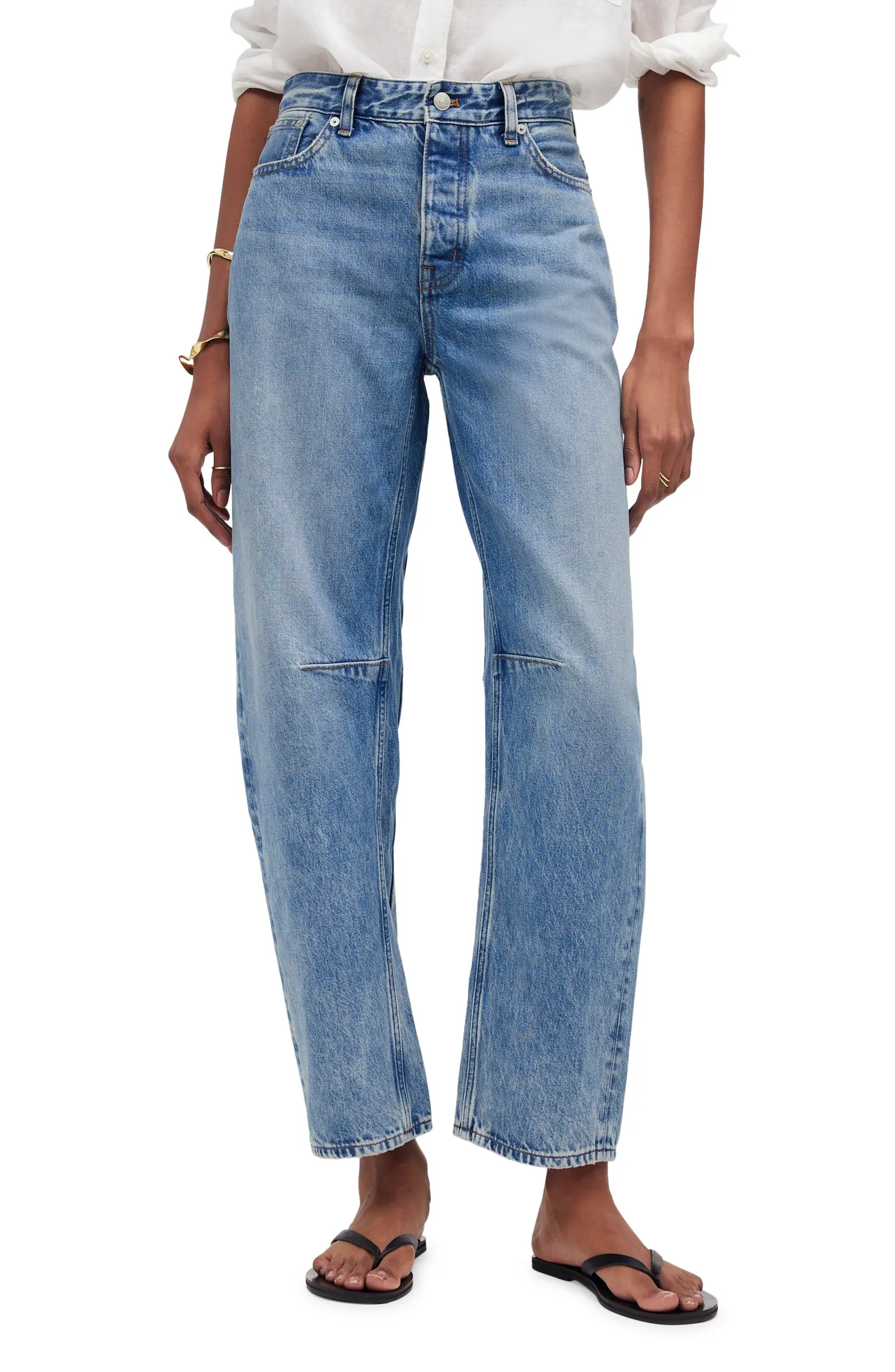 Madewell The Darted Barrel Leg Jeans | Nordstrom | Nordstrom