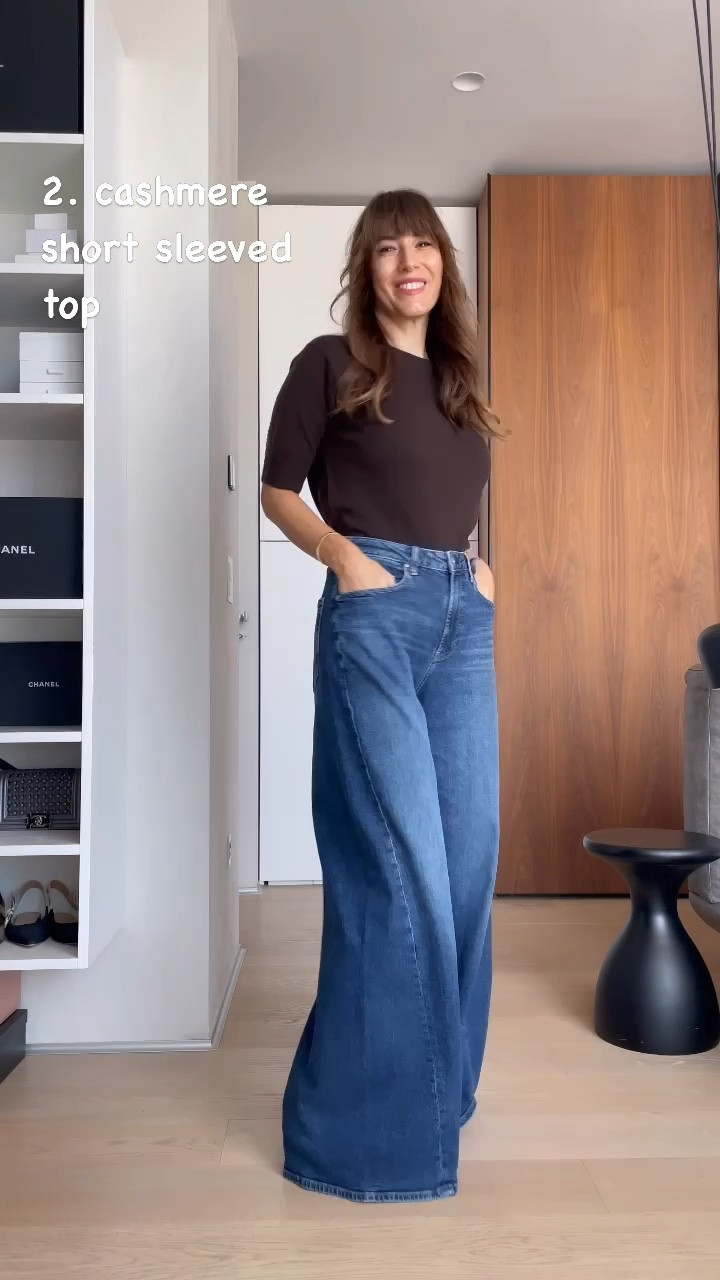 6 versatile essentials for fall:
1. jeans are super soft and comfy, I’m wearing a 26
2. I live in cashmere short sleeved tops all fall and winter long. Got this one in a size XS
3. A good quality wool blazer is a must! I love tweed and the oversized shoulders are so cool! Wearing a DT34
4. My loafers are old but the new season ones are even better. Super comfortable! 

#LTKstyletip #LTKshoes #LTKover50style