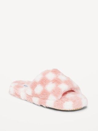 Cozy Faux-Fur Slide Slippers for Girls | Old Navy (US)