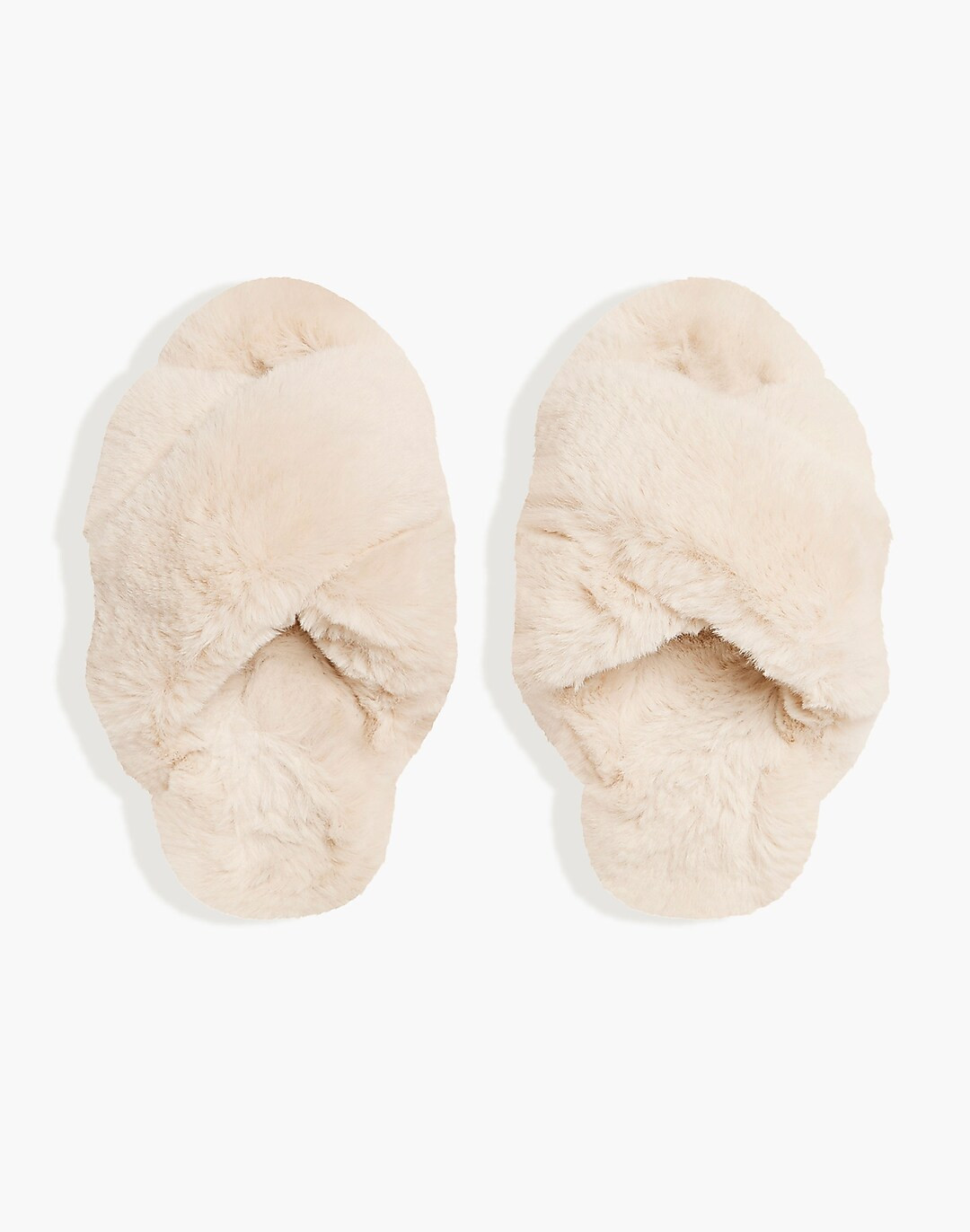 Papinelle Sleepwear™ Faux-Fur Sheepy Crossover Slide Slippers | Madewell
